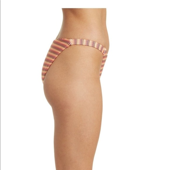 Madewell Ombre stripe side strap ribbed bikini bottoms L NWT - Picture 3 of 8